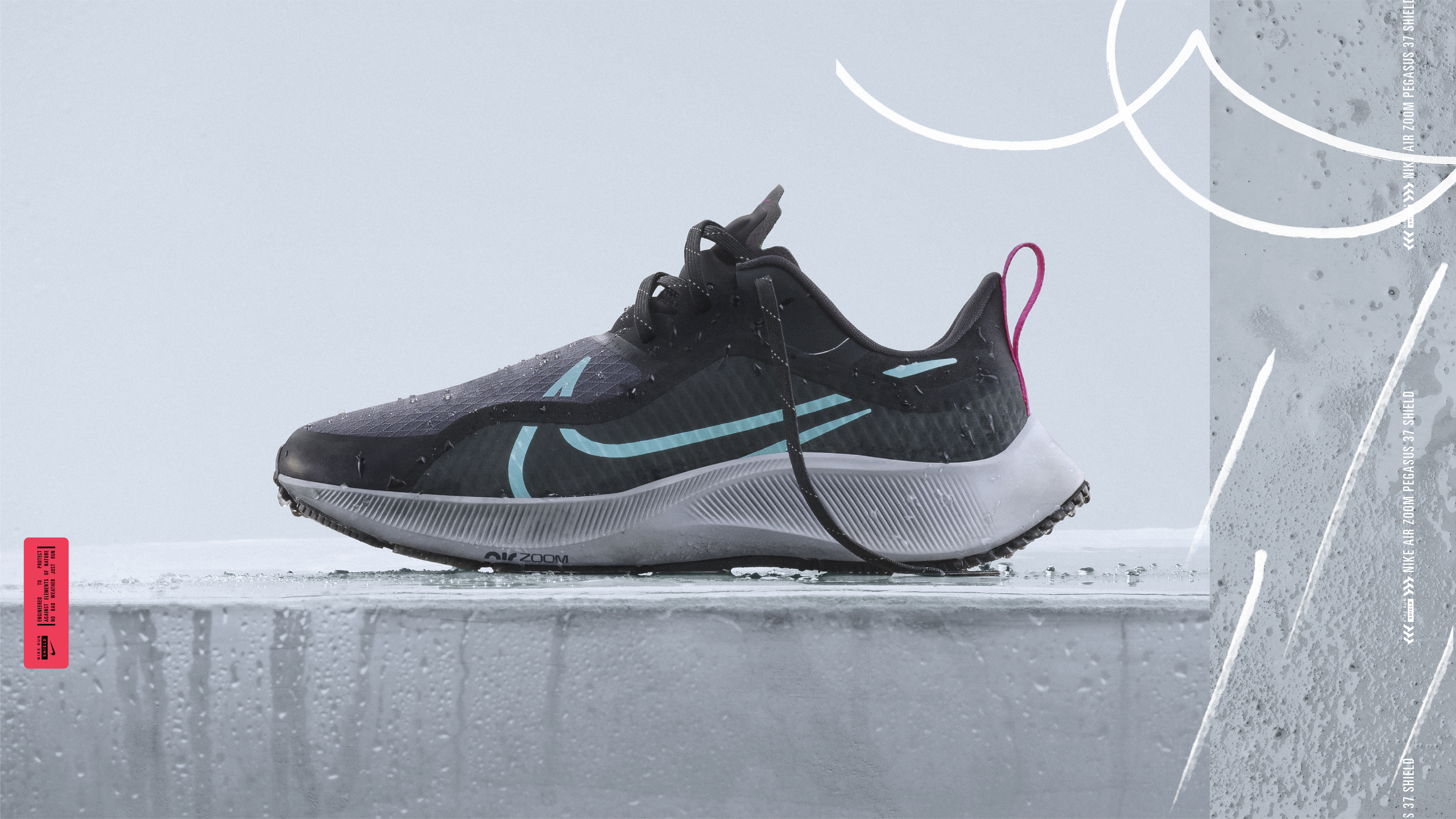Nike Air Zoom Pegasus 37 Shield 女款跑鞋